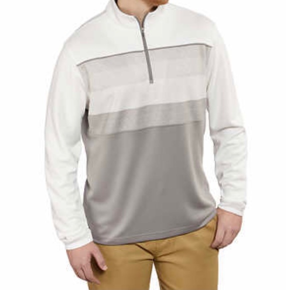 Bollé Men’s 1/4 Zip Golf Pullover Jacket Stand Up Collar Neutral NEW